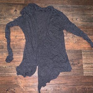 Gray cardigan